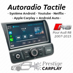 Autoradio Carplay - Audi R8 - Noir Origine