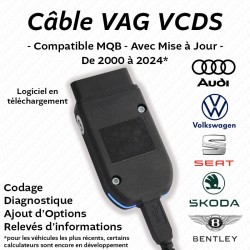 Câble VAG avec logiciel VCDS 23.11