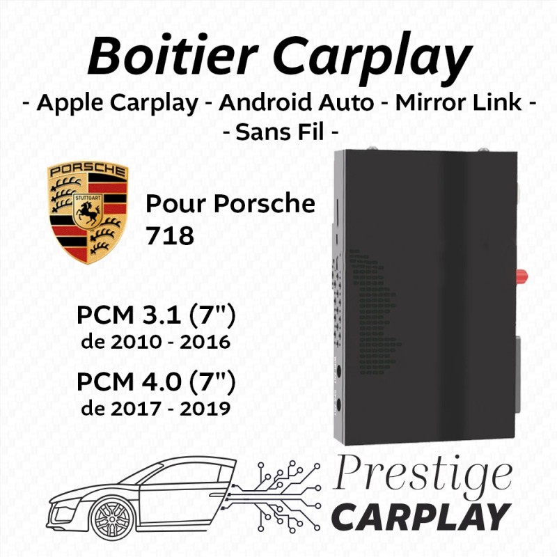 Boitier Carplay - Porsche 718